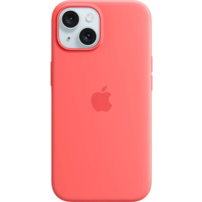 Afbeelding van Apple MagSafe Siliconen Back Cover Koraalrood iPhone 15