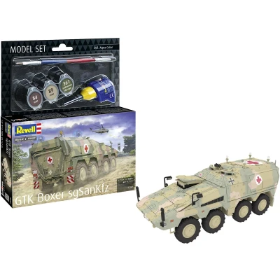 Afbeelding van 1:72 Revell 63362 GTK Boxer sgSanKfz Militair Medisch Transportvoertuig Ambulance Model Set Plastic Modelbouwpakket