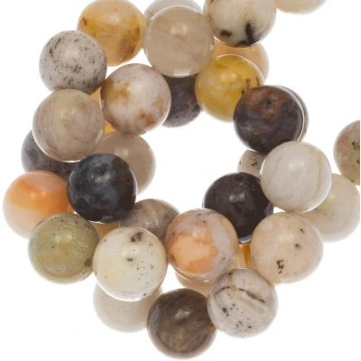 Afbeelding van Bamboo Leaf Agaat Kralen (8 mm) 45 Stuks