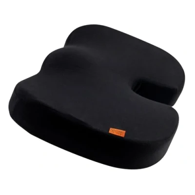 Afbeelding van DYNMC you Ergonomisch zitkussen stoel comfortabel zitten op kantoor en thuis ontlastend voor rug, heupen, stuitbeen perfect bureaustoel enz. Premium Memory Foam kussen
