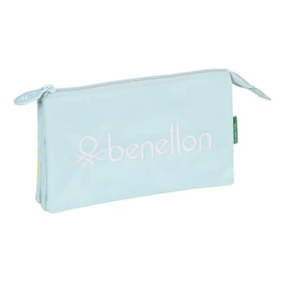 Afbeelding van Schoolpennenzak Benetton Fantasy Hemelsblauw (22 x 12 3 cm)