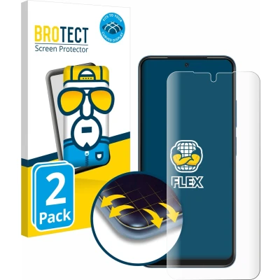 Afbeelding van BROTECT Screenprotector voor Xiaomi Redmi Note 11S Folie Beschermfolie transparant volledig dekking (2 Stuks)