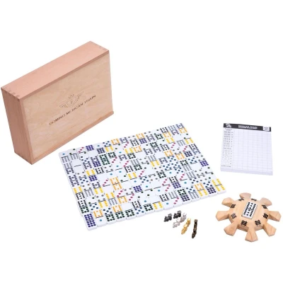 Afbeelding van Domino Mexican Train D12 Deluxe