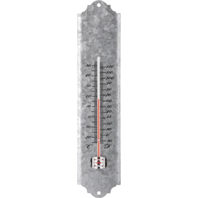 Afbeelding van Wandthermometer 30 cm schrootzink OZ10