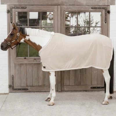 Afbeelding van Zweetdeken fleece gevlochten touw beige 145 6&#039;6
