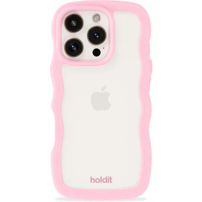 Afbeelding van Holdit Hoesje Geschikt voor iPhone 16 Pro Max Wavy Case roze