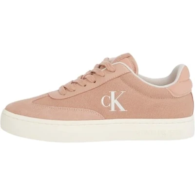 Afbeelding van Calvin Klein Jeans Classic Cupsole MIX Sneakers laag, Dames, Maat: 36, Tuscany/eggshell Leer en textiel