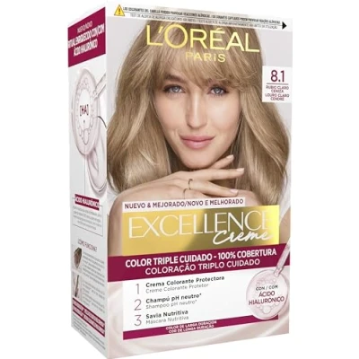Afbeelding van L&#039;Oreal Make Up EXCELLENCE Creme tinte #8,1 rubio claro ceniza