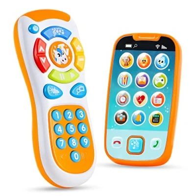 Afbeelding van JOYIN Mijn afstandsbediening en mobiele telefoon voor leren met muziek, plezier, smartphone speelgoed baby&#039;s, kinderen, jongens meisjes, verjaardagscadeaus, kerstcadeaus