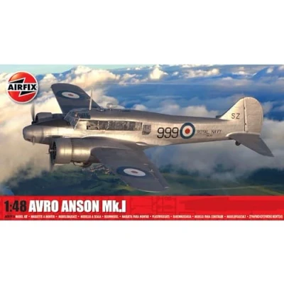 Afbeelding van 1:48 Airfix 09191A Avro Anson Mk.I Propeller Vliegtuig Plastic Modelbouwpakket