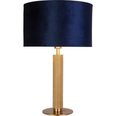 Afbeelding van London tafellamp, messing / blauw
