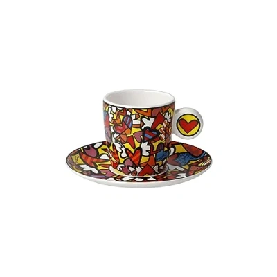Afbeelding van Goebel Porzellan Romero Britto Pop Art Espressokop All WE Need is Love
