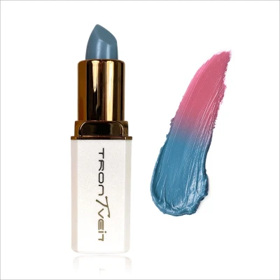 Afbeelding van Trontveit PURE Skin ATTITUDE Miracle Lipstick Blauw pH reactieve Lippenstift Kleurt naar Roze Hydraterend en Voedend Unieke Kleurverandering 100% Vegan