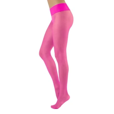 Afbeelding van CALZITALY Naadloze harige panty voor dames, Fuchsia