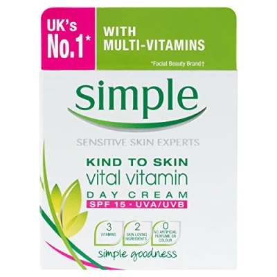 Afbeelding van Simple skincare Vital Vitamin Cream Dagcreme SPF15 UVA UVB