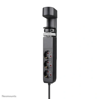 Afbeelding van Neomounts Tischsteckdose mit Klemme 3 fach/230V/USB A/2xUSB C/schwarz, Monitorsteun, Zwart