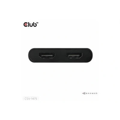 Image de Club 3D Adaptateur vidéo 24 pin USB C, type A (M) pour DisplayPort (F) support 4K60Hz