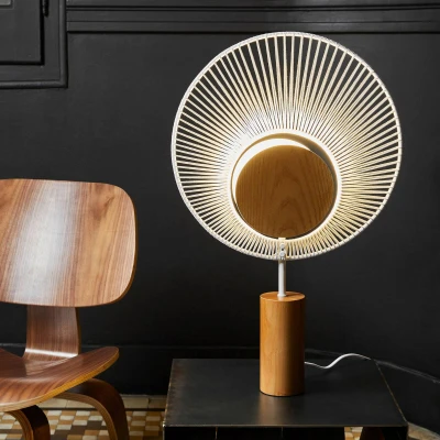 Afbeelding van Forestier Oyster tafellamp white