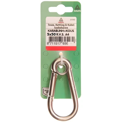 Afbeelding van Karabijnh kous 5x50mm rvs Deltafix