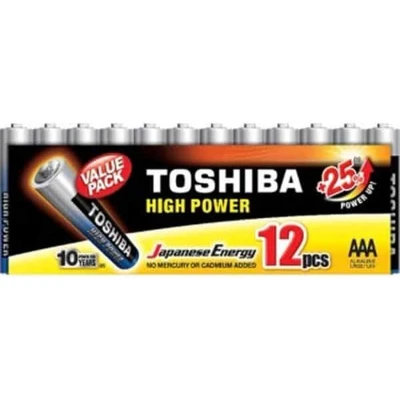 Afbeelding van toshiba HIGH POWER 12 stkus AAA