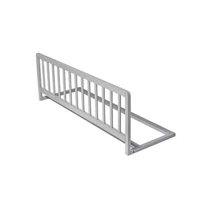 Afbeelding van Safetots Houten Bedhek Assortiment, Grijs, 38cm Hoog x 110cm Breed, Peuter Bedrek voor Veiligheid, Veilig Kinder Bedhek, Voorgemonteerd, Eenvoudige Installatie