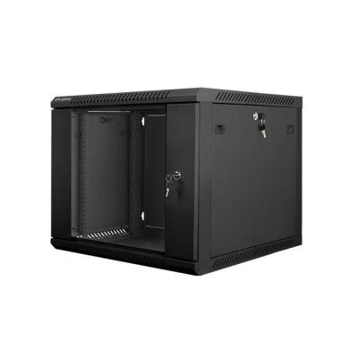 Image de Lanberg support mural 19 démonté paquet plat 9u 600x600mm noir wf01 6609 10b