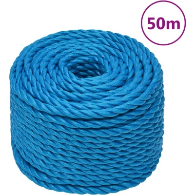 Afbeelding van vidaXL Werktouw 12 mm 50 m polypropeen blauw