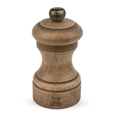 Image de Peugeot Moulin à poivre manuel en bois de hêtre finition antiquaire 10 cm