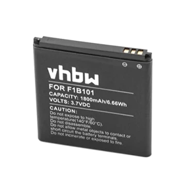 Afbeelding van vhbw Li Ion batterij 1800 mAh (3,7 V) voor mobiele smartphones zoals Fairphone F1B101, F1B201