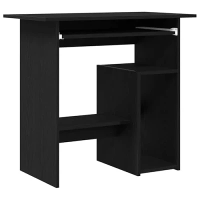 Image de vidaXL Bureau chêne noir 80x45x74 cm bois d&#039;ingénierie862007