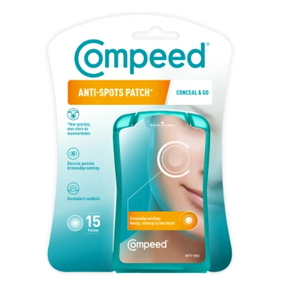Afbeelding van Compeed Anti Spots* Conceal &amp; Go bij puistjes, mee eters en onzuiverheden 15ST