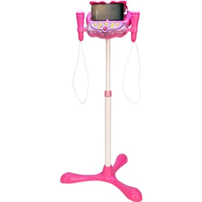 Afbeelding van Microfoon met statief: 2 stuks Bontempi iGirl
