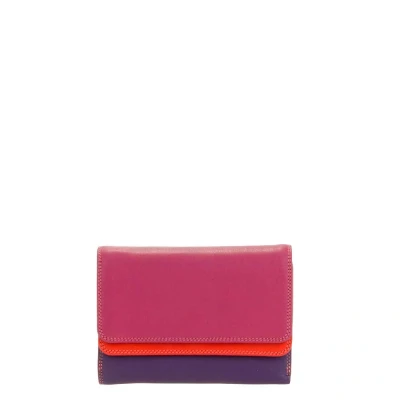 Afbeelding van Mywalit Ladies Double Flap Purse Wallet sangria multi Dames portemonnee