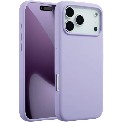 Afbeelding van Accezz Liquid Silicone Backcover met MagSafe voor de Apple iPhone 17 Pro Max Paars