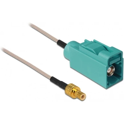 Afbeelding van Fakra Z (v) SMB adapter kabel RG316 50 Ohm / transparant 5 meter