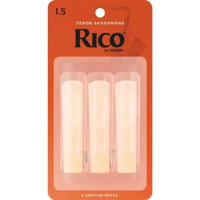 Image de D&#039;Addario RKA0315 Anches saxophone ténor, force 1.5, boîte de 3