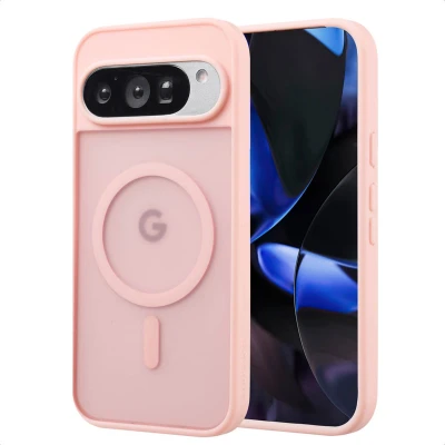 Afbeelding van imoshion Hoesje Geschikt voor Google Pixel 9, 9 Pro Color Guard Backcover MagSafe Lichtroze