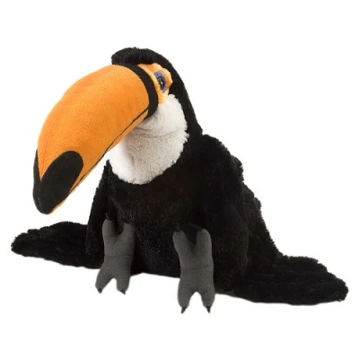 Afbeelding van Wild Republic Knuffel Toekan Junior 30 Cm Pluche Zwart/geel/wit