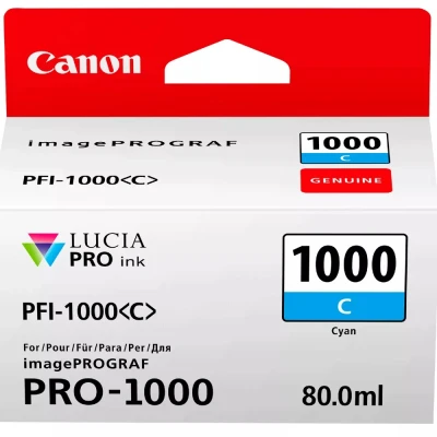 Afbeelding van Canon PFI 1000C Inktcartridge Cyaan