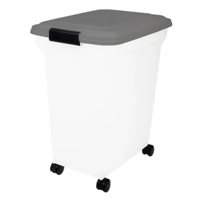 Afbeelding van Merkloos Bewaarcontainer Luchtdicht Transparant / Grijs 45 LTR 46X33,5X50 CM