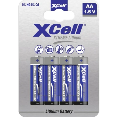 Afbeelding van XCell XTREME FR6/L91 AA batterij (penlite) Lithium 1.5 V 4 stuk(s)