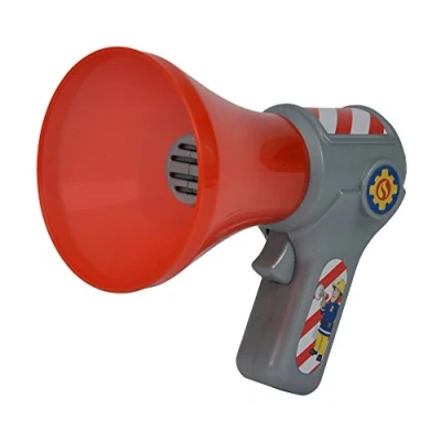 Afbeelding van Simba 109258699 Brandweerman Sam met stemvervormingsfunctie, 16 cm, rood