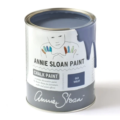 Afbeelding van Annie Sloan paarsblauwe krijtverf Old Violet Dress it up 1 Liter / Blauw