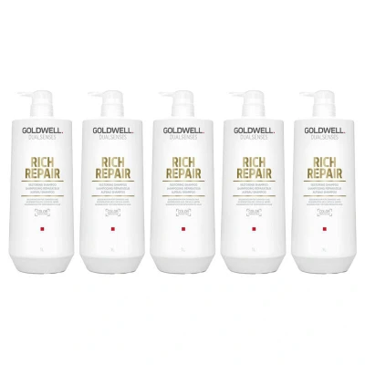 Afbeelding van 5x Goldwell Dualsenses Rich Repair Restoring Shampoo 1000ml bundel/set/pakket