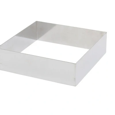 Afbeelding van Taartring RVS Vierkant 20x20x5cm