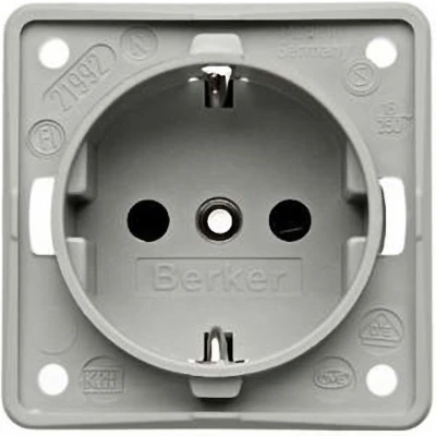 Afbeelding van Hager Berker Integro Wandstopcontact (WCD schakelmateriaal) 941852506 E2FJK