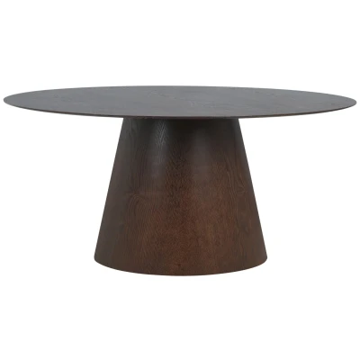 Afbeelding van House Nordic Bolton Ovale Eettafel Walnoot 160 x 90 cm