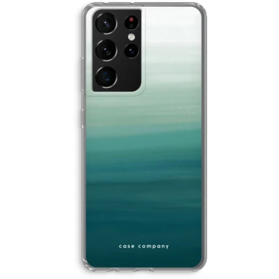 Afbeelding van Case Company® hoesje geschikt voor Samsung Galaxy S21 Ultra Ocean Soft Cover Telefoonhoesje Bescherming aan alle Kanten en Schermrand