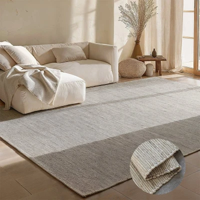 Afbeelding van Jute Wol Katoen Vloerkleed Crème 80x200cm Ivoor 123vloerkleed.nl is de online webshop voor vloerkleden en woonaccessoires.