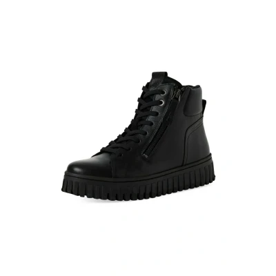 Afbeelding van Tamaris Snowboots, Dames, Maat: 42, Black leather Schoenen